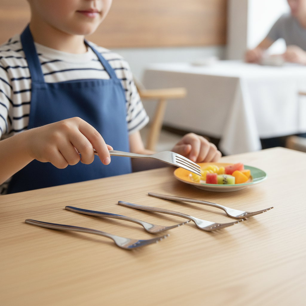 Stainless Steel Children's Forks 160mm for Young Diners (Pack of 12)