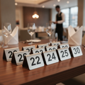 Stainless Steel Table Numbers 21-30 for Restaurants & Pubs (Pack of 10)