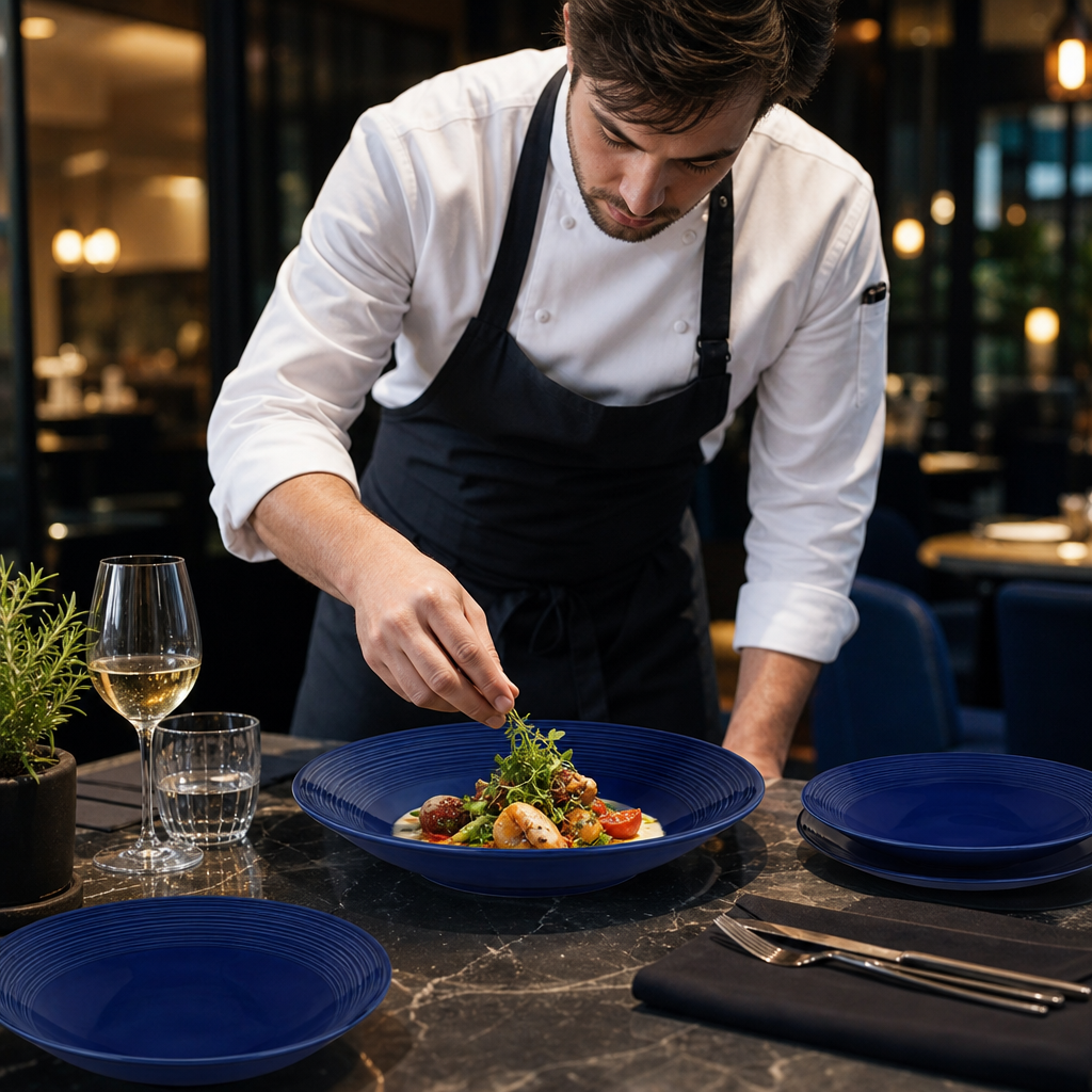 Coupe Bowls Midnight 255mm Blue Porcelain for Stylish Dining (Pack of 12)