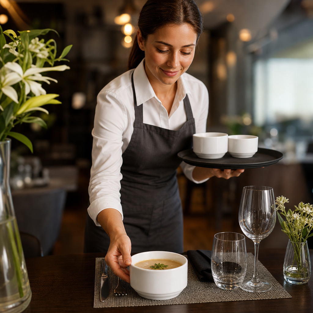 Soup Cups 280ml Porcelain for Restaurants & Cafés (Pack of 6)