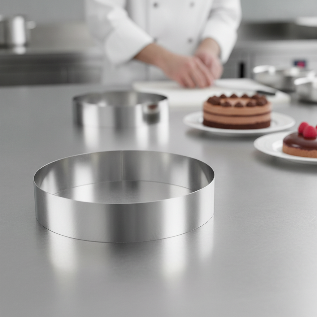 Stainless Steel Mousse Ring 200mm for Food Presentation