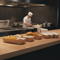 Compostable Kraft Food Trays 250mm for Takeaway Service (Pack of 500)