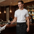 Polycotton Black Money Pocket Apron for Bar & Waiting Staff (Pack of 10)