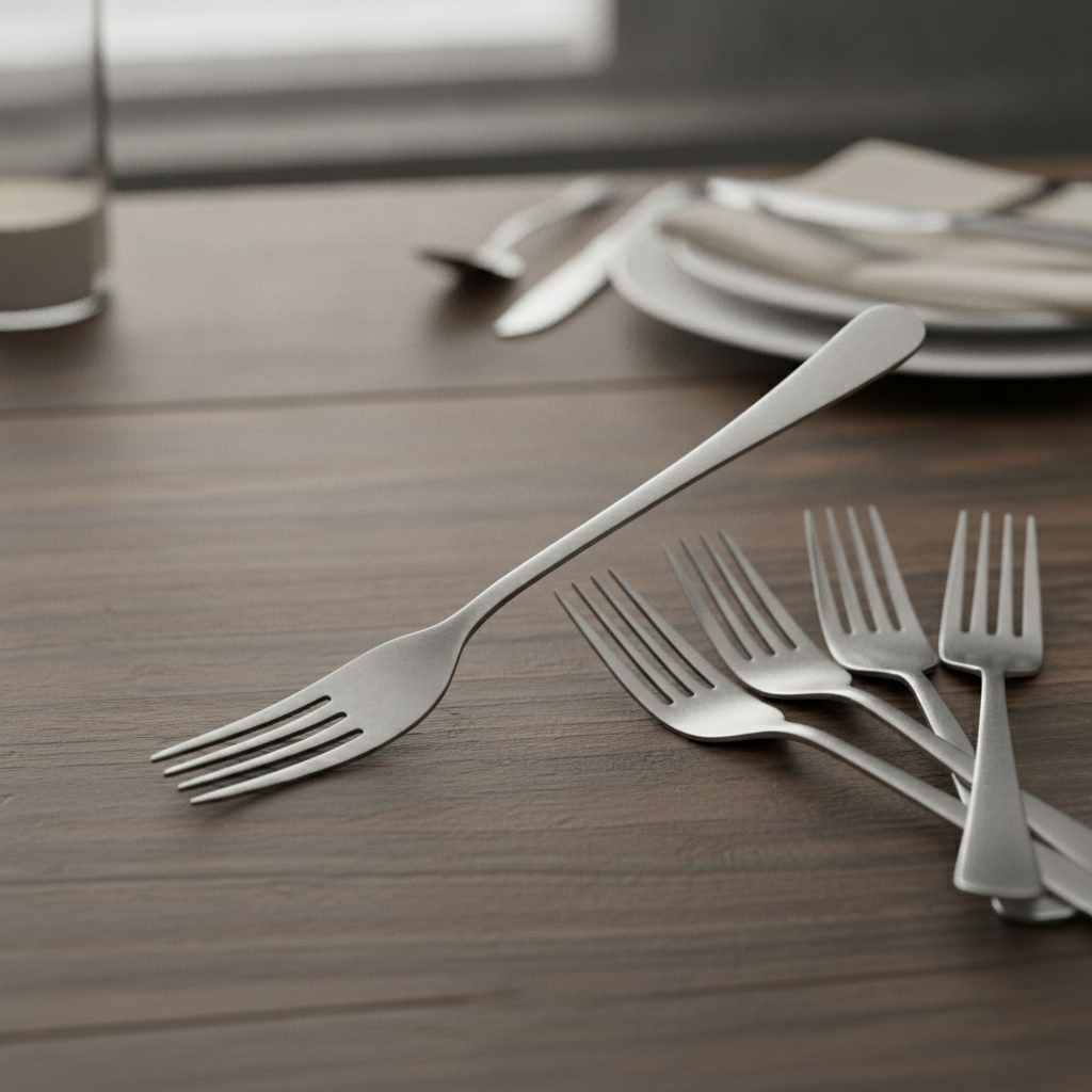 Stainless Steel Table Forks for Casual & Premium Dining (Pack of 12)