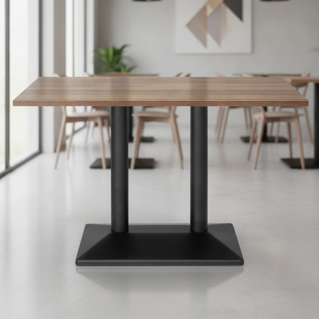 Melamine Indoor Dining Table 1200mm for Cafés & Restaurants