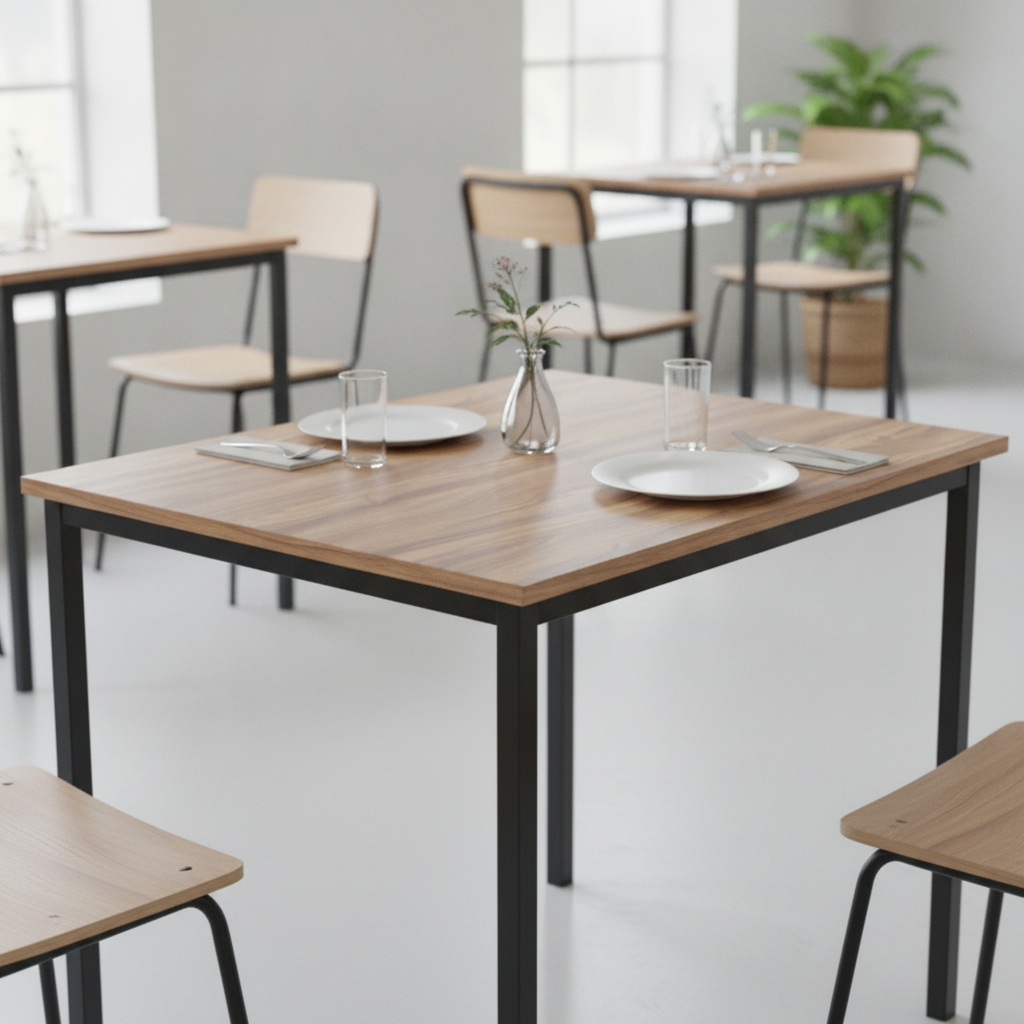Melamine Rectangular Table Top 1200x700mm for Cafés & Restaurants