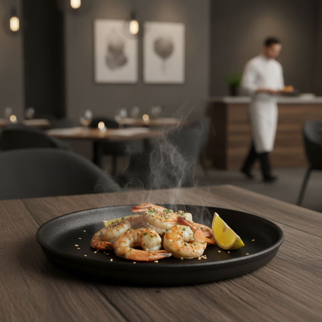 Cast Iron Round Sizzle Platter 220mm for Table Service