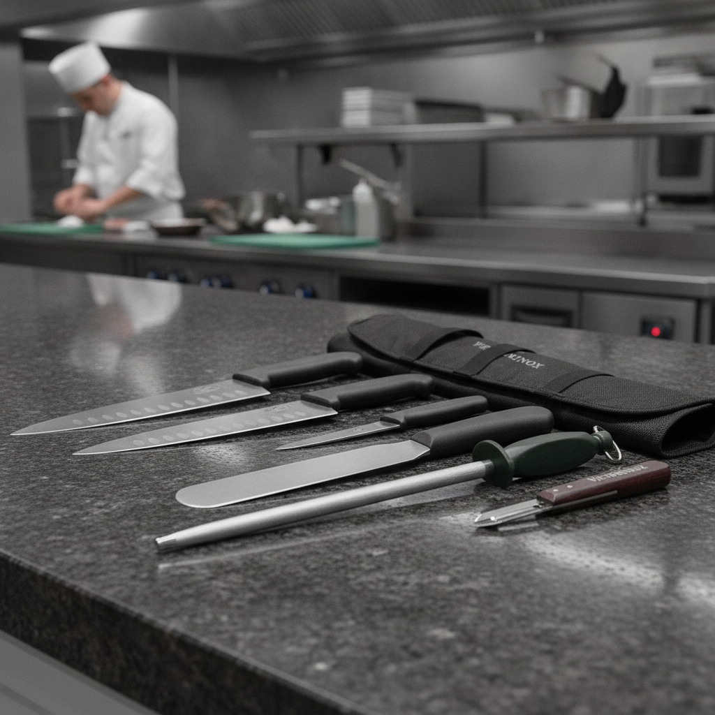 High Carbon Stainless Steel 7-Piece Knife Set for Culinary Use