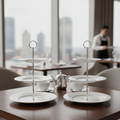 China 3 Tier Plate Tower 330mm for Afternoon Tea (Pack of 2)