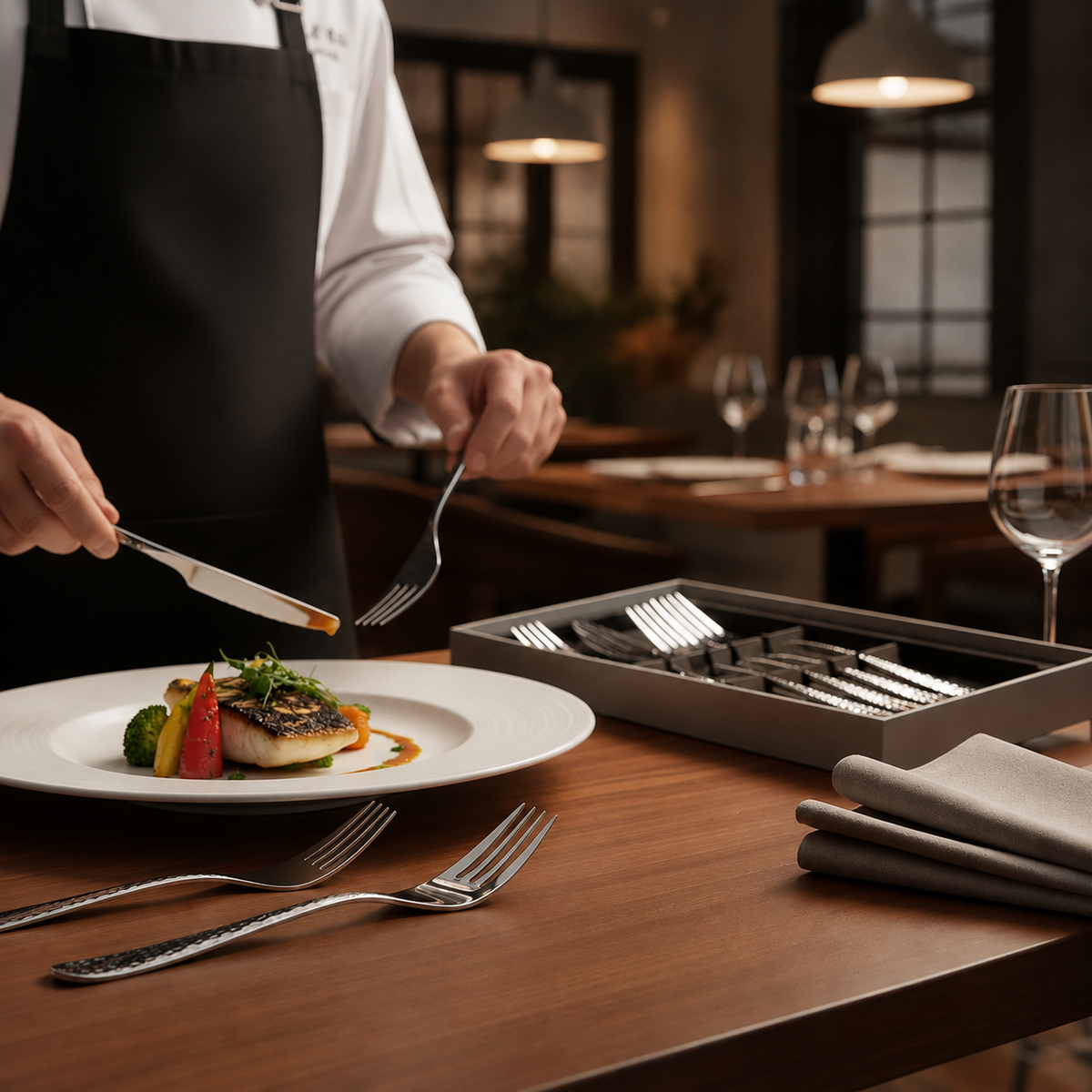 Stainless Steel Table Forks 208mm for Elegant Dining (Pack of 12)