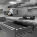 PVC Non-Slip Drawer and Shelf Liner 0.6 x 10m for Kitchen Use