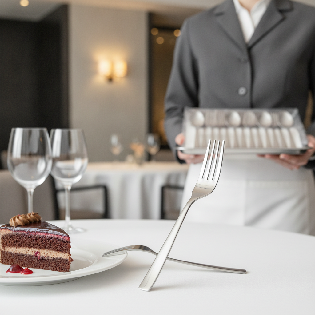 Stainless Steel Cake Forks 150mm for Modern Dining (Pack of 12)