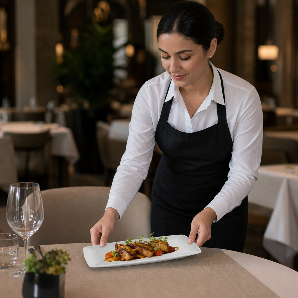 Rectangular Plates 330x165mm White Melamine for Dining Occasions (Pack of 12)