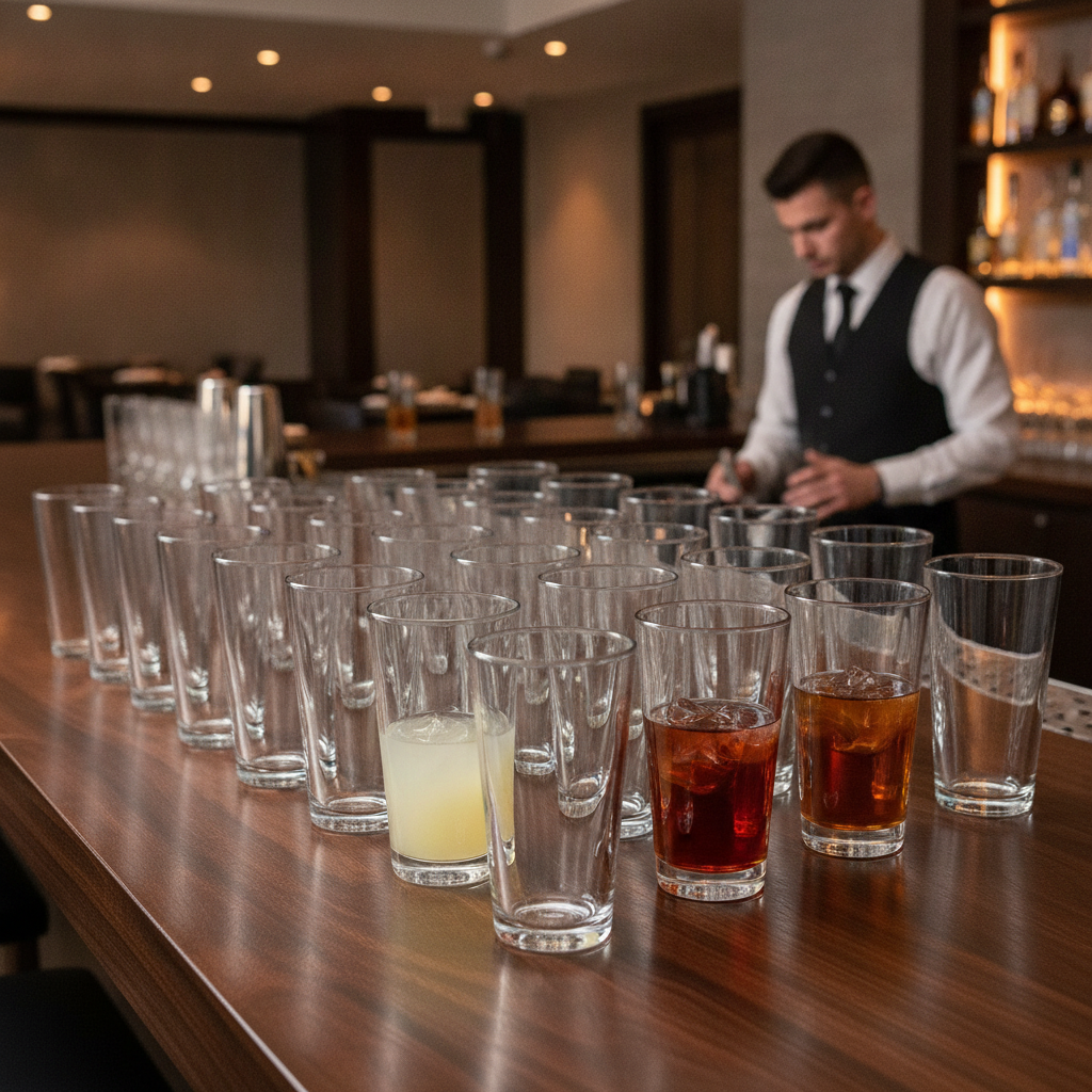 Glass Shaker Glasses 450ml for Barware (Pack of 24)
