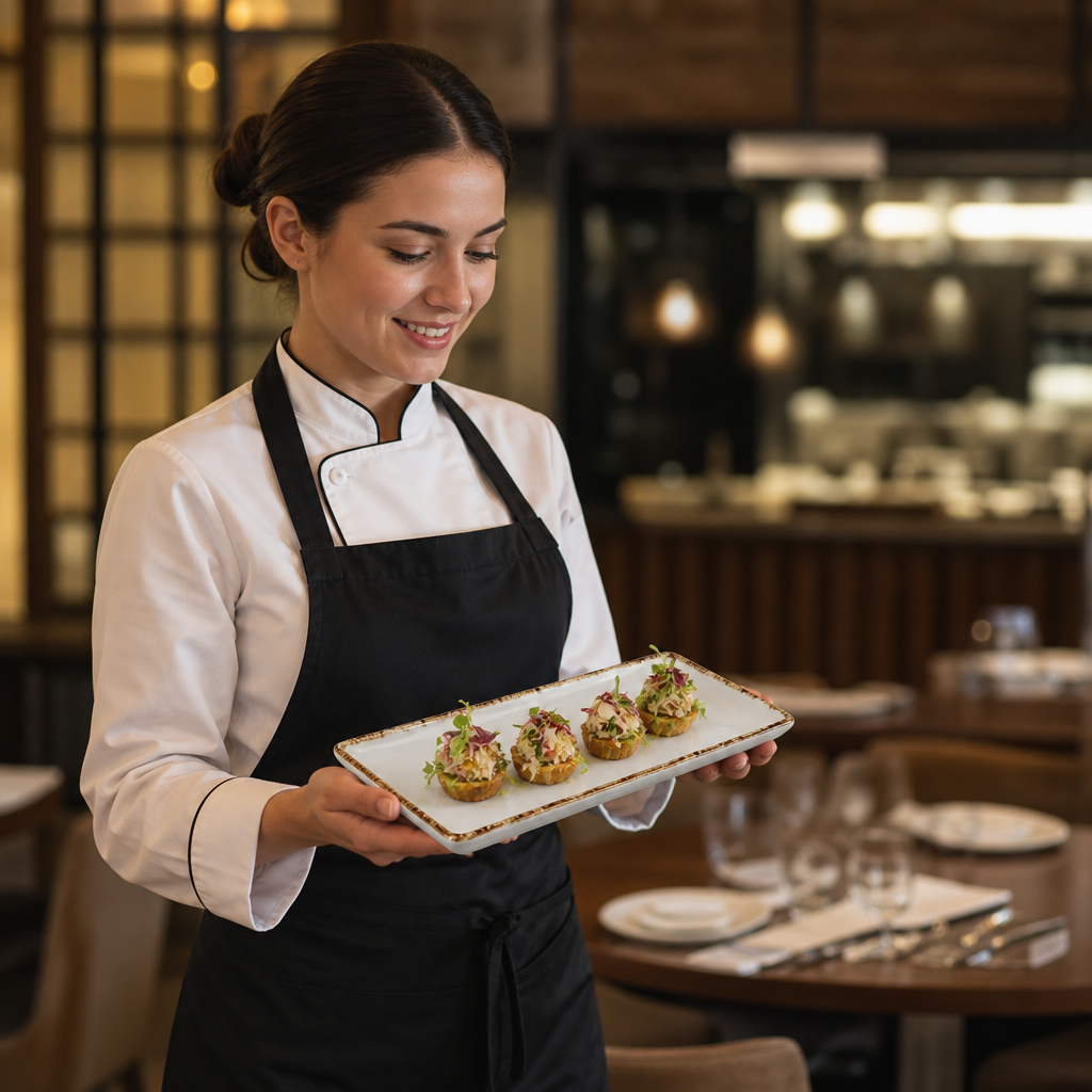 Alumina Rectangle Plates Vitrified Ceramic for Serving Starters & Desserts (Pack of 6)