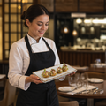 Alumina Rectangle Plates Vitrified Ceramic for Serving Starters & Desserts (Pack of 6)