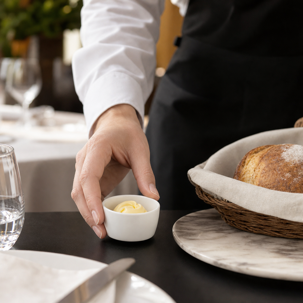 Porcelain Butter Dishes 62.5mm for Hotels & Cafés (Pack of 12)