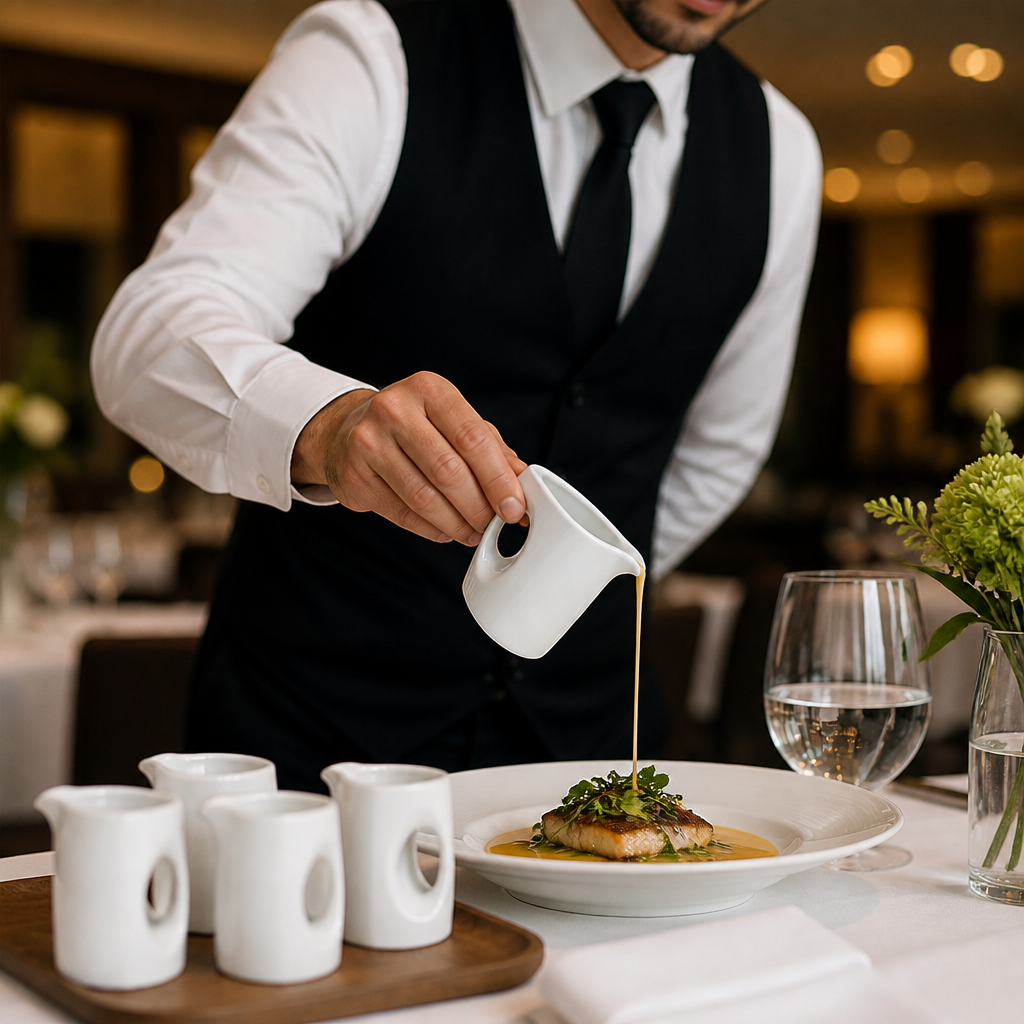 Porcelain Small Jugs 85ml for Event Dining (Pack of 4)