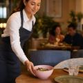 Snack Bowls 400ml Pink Vitrified Ceramic for Modern Tabletop (Pack of 12)