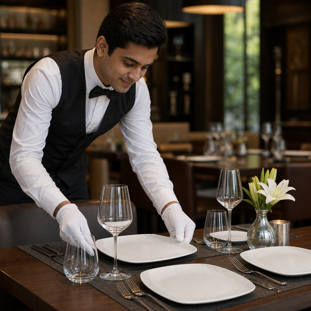 Square Plates 270mm Porcelain for Modern Dining (Pack of 12)
