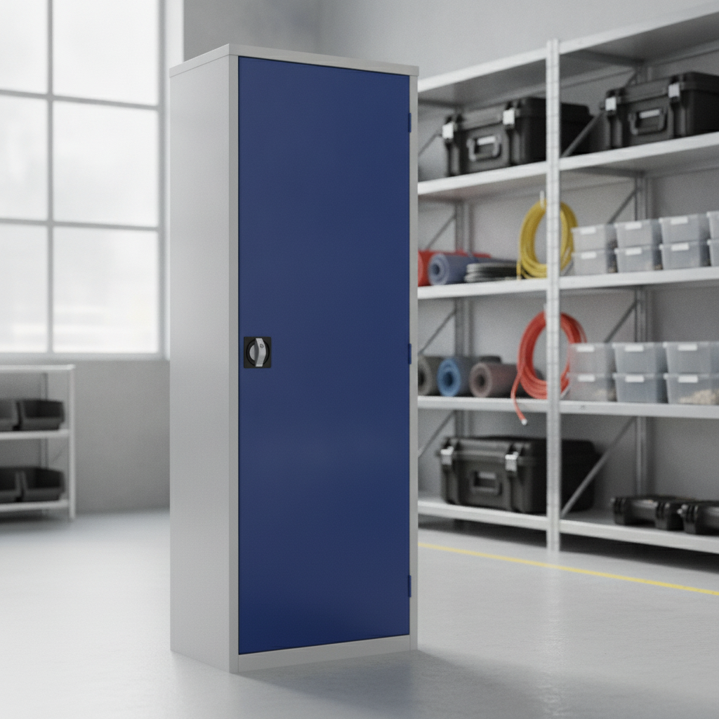 Powder Coated Steel Storage Locker with 3 Shelves for Equipment Storage