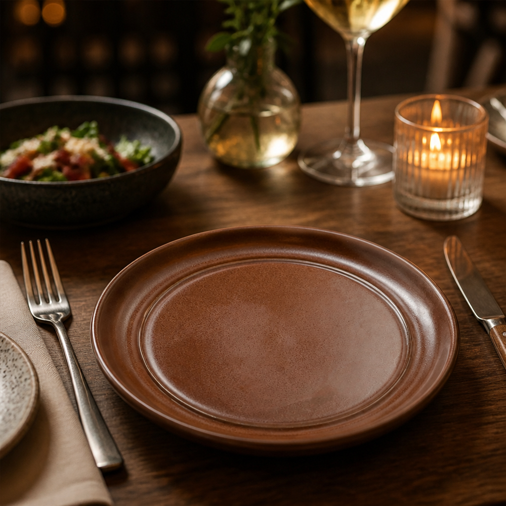 Hand-Crafted Fire Plates 170mm Porcelain for Dining Experiences (Pack of 24)