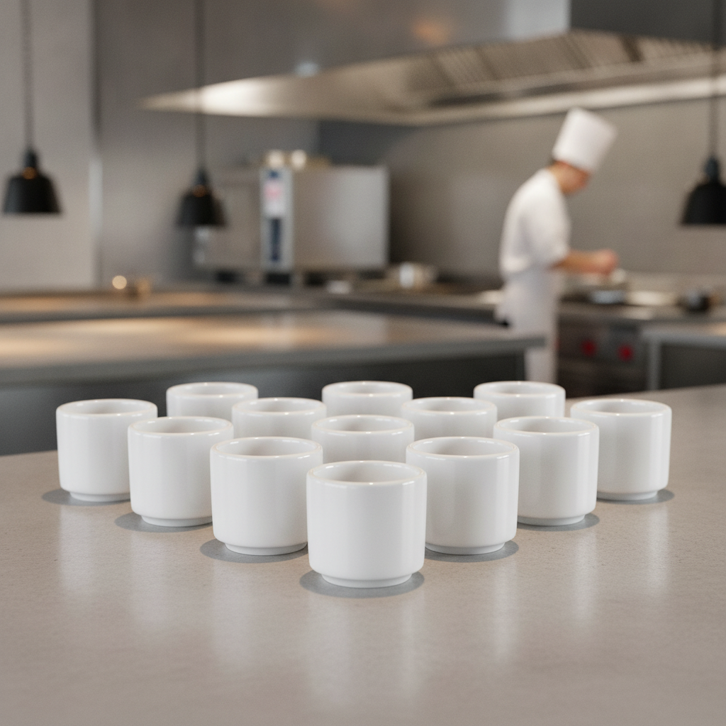 Porcelain Round Egg Cups 47mm for Fine Dining (Pack of 12)