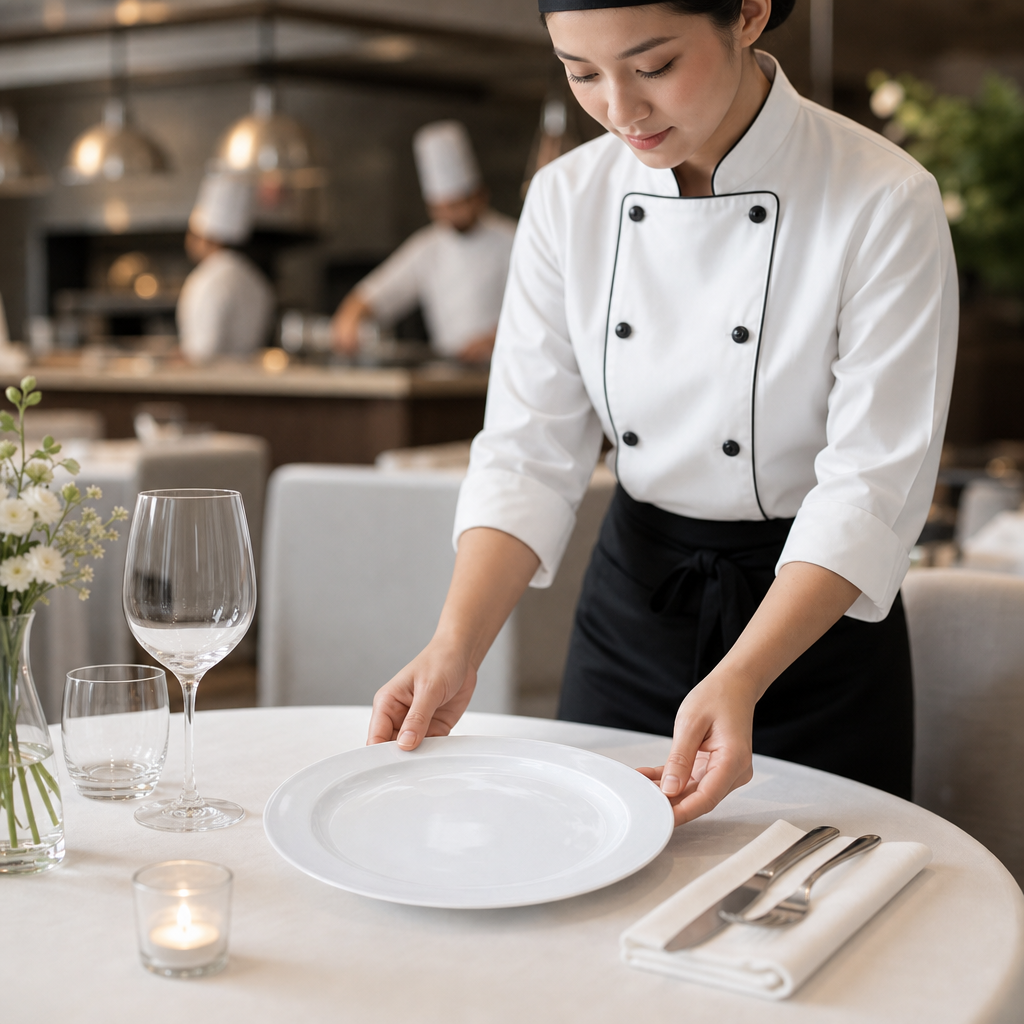 Plates 254mm Porcelain for Elegant Table Settings (Pack of 12)