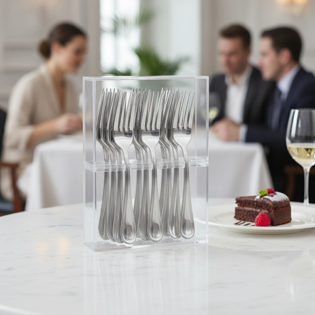 18/10 Stainless Steel Dessert Forks for Elegant Dining (Pack of 12)