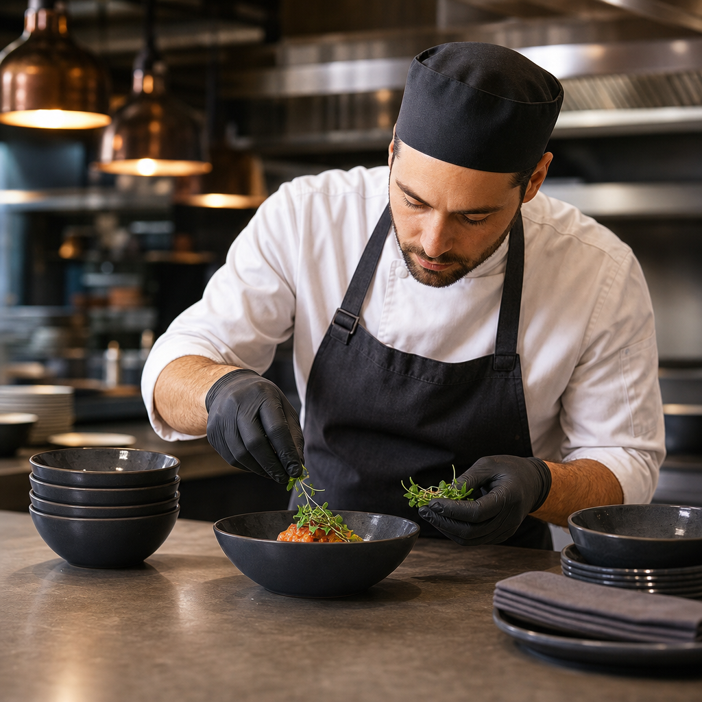 Bowls 150mm Grey Vitrified Stoneware for Unique Table Settings (Pack of 24)