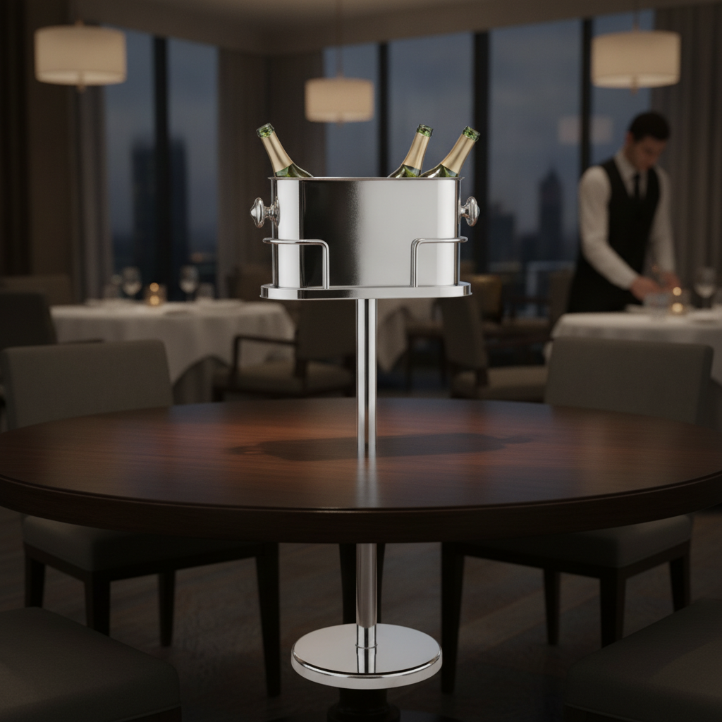 Stainless Steel Double Wine and Champagne Bucket 790mm for Large Tables