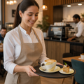 Cappuccino Saucers 158mm Vitrified Ceramic for Cafés (Pack of 12)
