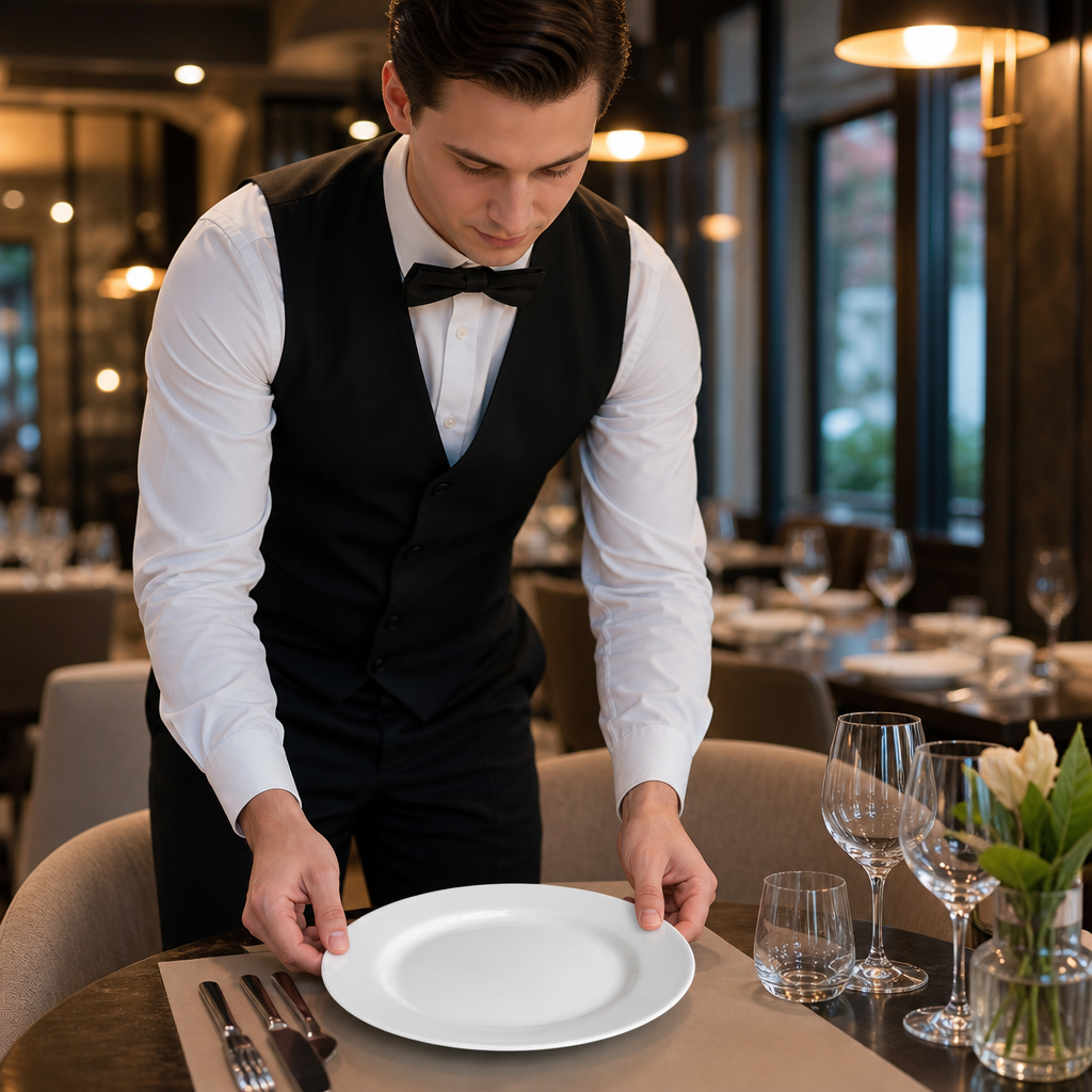 Dinner Plates 280mm Porcelain for Restaurants (Pack of 12)