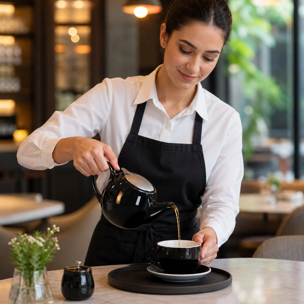 Stoneware Teapot 510ml for Serving Tea