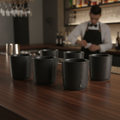 Stoneware Charcoal Tumblers 170ml for Bar Service (Pack of 6)