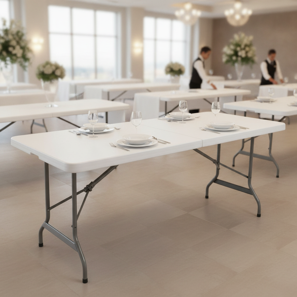 High Density Polyethylene Folding Table 6ft for Events & Catering