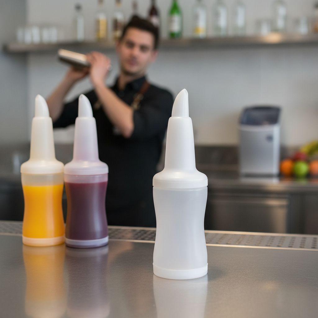 Lightweight Plastic Juice Pourer 1.08L for Bars & Pubs