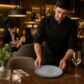 Bamboo Organic Glass Plates in Dusk for Stylish Dining (Pack of 6)