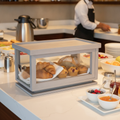 Reclaimed Teak Wood Stackable Bakery Box 216mm for Buffet Presentations