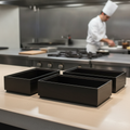 Black Oak Wooden Box GN 1/3 for Catering Presentations
