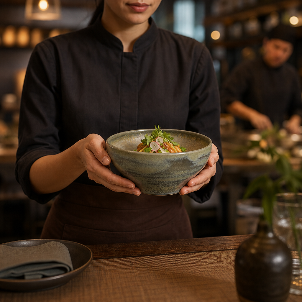 Alumina Tulip Bowls 140mm Vitrified Ceramic for All Courses (Pack of 12)