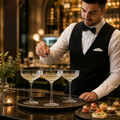 Glass Vintage Champagne Saucers 270ml for Elegant Serving (Pack of 12)