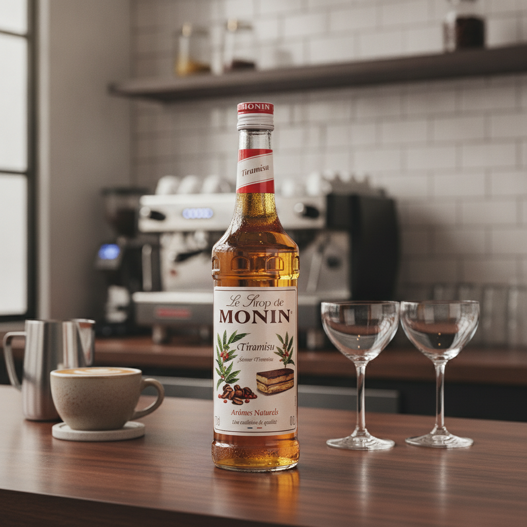Glass Tiramisu Syrup 700ml for Hot Drinks & Cocktails