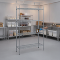 Zinc Coated Steel Wire Shelving Kit 1830mm for Storage Solutions