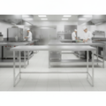 304 Stainless Steel Centre Table 600mm for Back-of-House Use
