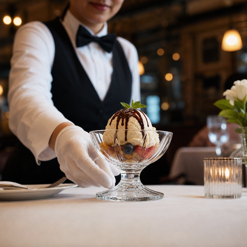 Glass Sundae Bowls 200ml for Serving Desserts (Pack of 24)