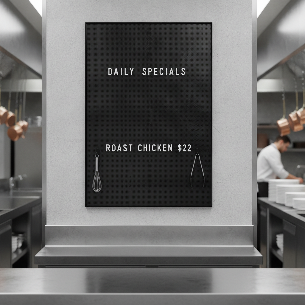Plastic Peg Board 610mm x 914mm for Creative Messaging