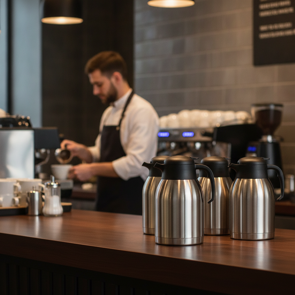 Stainless Steel Vacuum Jug 2L for Catering & Hospitality