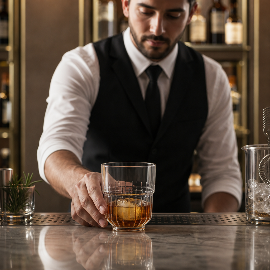 Glass Old Fashioned Glasses 260ml for Home & Office (Pack of 12)