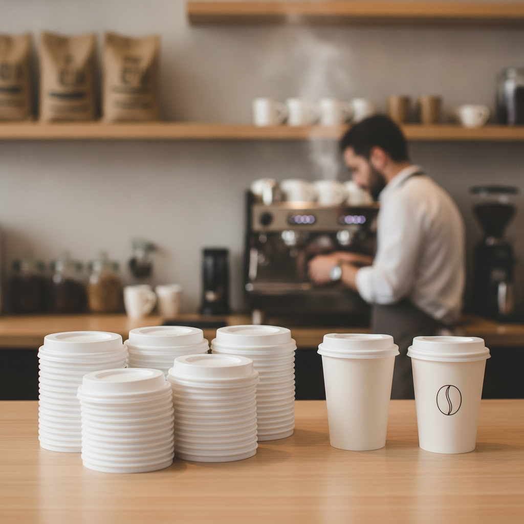 Polystyrene Coffee Cup Lids 225ml for Takeaway Drinks (Pack of 1000)